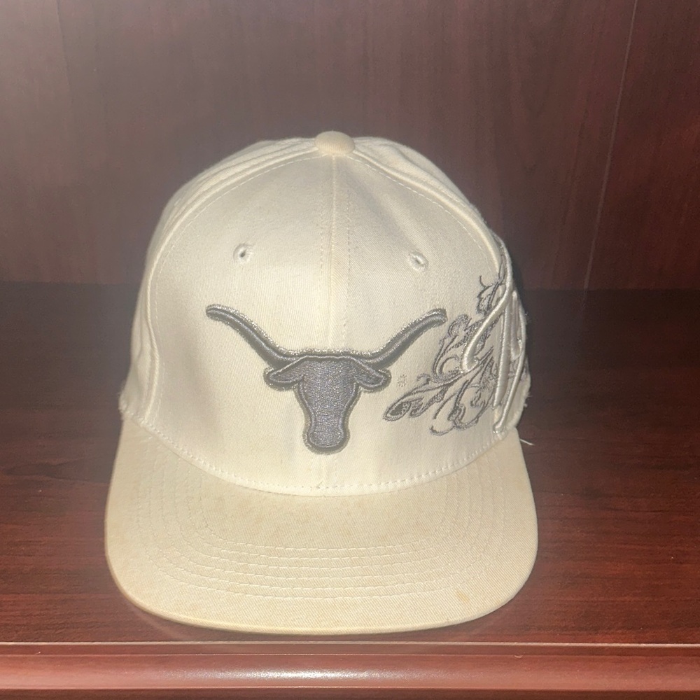 Top of the World Cream and Gray Cap